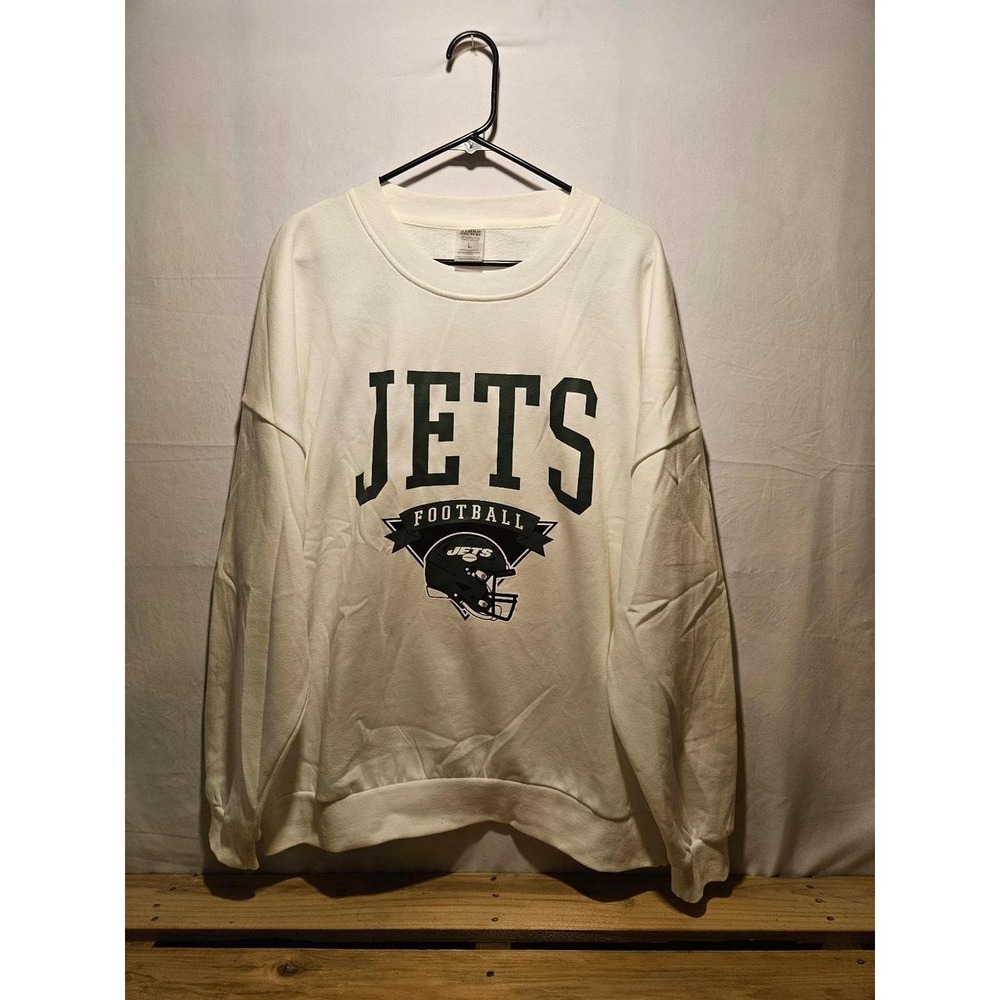 New York Jets Gameday Couture Sweatshirt White Size Large